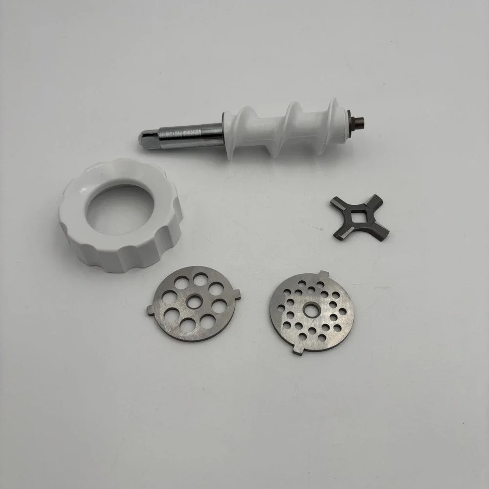 KitchenAid Meat Grinder Attachment Parts Set White Excellent Replacement Kit